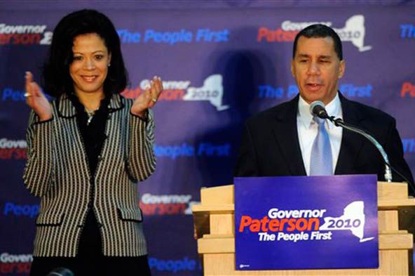 Michelle Paige Paterson and Governor Paterson in 2010
